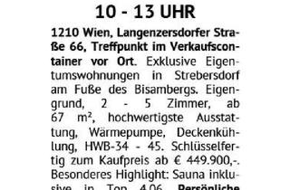 Wohnung kaufen in Langenzersdorfer Straße, 1210 Wien, OPEN HOUSE