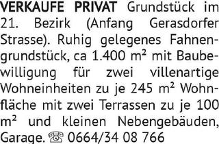 Grundstück zu kaufen in Gerasdorfer Straße, 1210 Wien, VERKAUFE PRIVAVAVAV TATATA Grund stück im