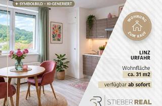 Wohnung kaufen in Parzhofstraße, 4040 Linz, HOCH HINAUS! 1-Raum-Wohnung mit Blick zum Pöstlingberg