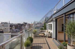 Maisonette kaufen in Mosergasse, 1090 Wien, Luxuriöse Dachgeschoß-Maisonette mit 360° Grad Terrassenausblick im Servitenviertel