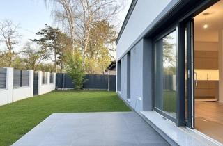 Einfamilienhaus kaufen in 2230 Gänserndorf, Erstbezug in Grünruhelage! Sonnendurchfluteter Bungalow mit Terrasse, großzügigem Garten und zwei Stellplätzen