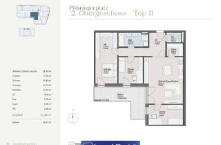 Wohnung kaufen in Pühringerplatz, 4710 Grieskirchen, Trattnach.Quartier - großzügige 4 Zimmerwohnung mit Südwest Balkon