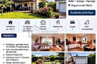 Einfamilienhaus kaufen in 2261 Angern an der March, Wohnen im Grünen: Attraktives Einfamilienhaus mit Garten, Keller & Garage