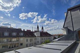 Wohnung mieten in Enkplatz, 1110 Wien, Moderne, sehr helle Dachgeschosswohnung mit Terrasse - 2 er WG-tauglich - vis a vis U3 Station Enkplatz gelegen!