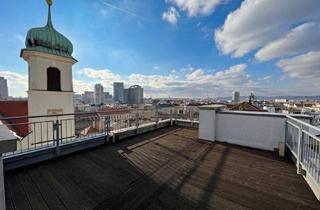 Maisonette mieten in 1020 Wien, Trendige Dachgeschoss-Maisonette / tolle Ausstattung / 2 Schlafzimmer / 2 Terrassen - Blick über Wien!