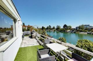 Haus kaufen in 2301 Groß-Enzersdorf, Ganzjährig wohnen direkt am Wasser – gepflegter Bungalow auf Pachtgrund am Donau-Oder-Kanal