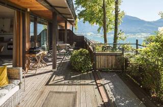 Wohnung kaufen in 5360 Aschau, Wohnen mit Seeblick: Stilvolle 2-Zimmer-Wohnung mit großer Sonnenterrasse am Wolfgangsee