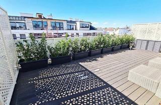 Wohnung mieten in Sechshauser Straße, 1150 Wien, DACHTERRASSENHIT, klimatisiertes 71 m2 Dachgeschoß auf 2 Ebenen mit 51 m2 Terrassen, 2 Zimmer, Komplettküche, Wannenbad, Sechshauser Straße