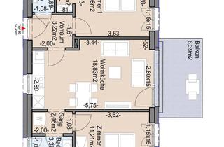 Wohnung mieten in Babenbergerstraße 130, 8020 Graz, Geförderte Neubauwohnung mit Balkon im 3. Stock