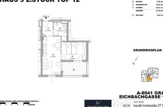 Wohnung mieten in Eichbachgasse 17B /12, 8041 Graz, Moderne 41M² Wohnung mit Balkon in Graz, Fußbodenheizung und Lift - Jetzt Mieten!