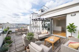 Wohnung kaufen in 1090 Wien, Exklusive 4-Zi-Dachgeschosswohnung mit 35 m² Terrasse & Balkon - Optional zwei Stapelgaragen-Stellplätze