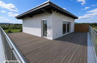 Penthouse kaufen in 5141 Moosdorf, AUSSERGEWÖHNLICH GROSSE DACHTERRASSE ÜBER DREI SEITEN MIT TRAUMHAFTEM WEITBLICK