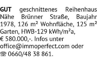 Wohnung kaufen in Brünner Straße, 1210 Wien, GUT geschnittenes Reihenhaus