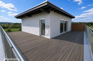Penthouse kaufen in 5141 Moosdorf, AUSSERGEWÖHNLICH GROSSE DACHTERRASSE ÜBER DREI SEITEN MIT TRAUMHAFTEM WEITBLICK