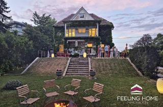Villen zu kaufen in Schreiberweg, 1190 Wien, Panorama, Privatsphäre & Abendstimmung: Historische Villa in Grinzing mit Ausblick bis zum Schneeberg