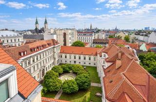 Wohnung kaufen in 1080 Wien, Über den Dächern der Josefstadt - Exklusive Dachgeschossresidenz mit Galerie, Dachterrasse & 2 Garagen!