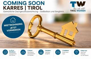 Wohnung mieten in 6462 Karres, Gemütliche Dachgeschosswohnung mit Südbalkon & Bergblick