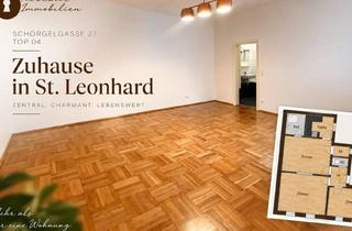 Wohnung mieten in Schörgelgasse 27/04, 8010 Graz, Wg - Traum - Charmante & Großzügige Dreizimmerwohnung im Herzen von St. Leonhard zur Miete.
