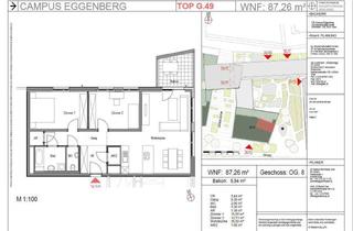 Wohnung mieten in Eckertstraße 30G 49, 8020 Graz, 3-Zimmer-Neubau in Graz mit Balkon und Garage