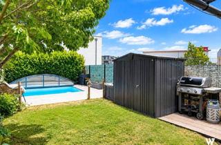 Haus kaufen in 2481 Achau, Stilvolles Reiheneckhaus auf 4 Etagen mit Pool, Sauna und Eigengarten I 2 KFZ-Abstellplätze