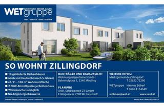 Haus mieten in Sportplatzgasse 36, 2491 Zillingdorf-Bergwerk, Reihenhaus 36 mit Kaufoption | gefördert | Garten und Terrasse