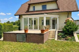 Einfamilienhaus kaufen in 2230 Gänserndorf, HOCHWERTIGES EINFAMILIENHAUS IN MASSIVBAUWEISE | ca. 189 m² NFL | ca. 793 m² GRUND | VOLLKELLER | WINTERGARTEN | GARAGE | CARPORT | GRÜNBLICK