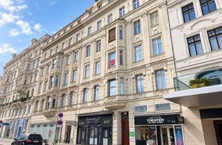Büro zu mieten in Linke Wienzeile, 1060 Wien, Repräsentatives 5-Zimmer-Altbaubüro mit Beeindruckender Raumhöhe, Großzügigen Räumen, Klimaanlage und Top-Standort am Naschmarkt