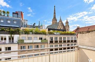 Wohnung kaufen in Hoher Markt, 1010 Wien, RARITÄT IM HERZEN DES 1. BEZIRKS – Terrasse mit Stephansdom-Blick & viel Potenzial | U1, U3 | Hoher Markt