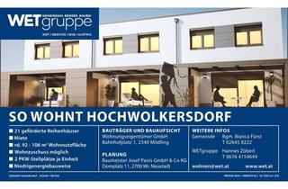 Haus mieten in Hauptstraße 17D/3, 2802 Hochwolkersdorf (Dorf), Reihenhaus zu Miete RH 17D/3 | gefördert | mit Garten und Terrasse