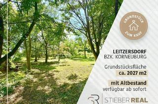 Grundstück zu kaufen in 2003 Leitzersdorf, Baugrundstück mit Altbestand in Leitzersdorf.