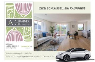 Wohnung kaufen in Dorf 3a, 6071 Aldrans, 2 Schlüssel. 1 Kaufpreis – Terrassenwohnung inklusive GRATIS E-Auto
