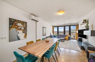 Wohnung kaufen in 1100 Wien, Kosmopolitisches Lebensgefühl über den Dächern Wiens – 3 Zimmer im 20. Stock mit Panorama-Loggia & „Stadt in der Stadt“-Lebensqualität