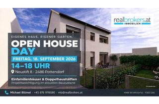 Einfamilienhaus kaufen in 2486 Pottendorf, OPEN HOUSE DAY Freitag 25 September! – LEISTBARES - MODERNES EINFAMILIENHAUS MIT EIGENGARTEN – BELAGSFERTIG | LUFTWÄRMEPUMPE | 2 PARKPLÄTZE
