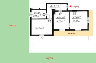 Wohnung mieten in 8063 Eggersdorf bei Graz, Sonnige 2-Zimmer Wohnung mit Badewanne, Balkon und Garten in Eggersdorf