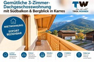 Wohnung mieten in 6462 Karres, Gemütliche 3-Zimmer-Dachgeschosswohnung mit Südbalkon & Bergblick in Karres
