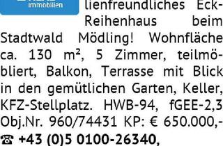 Reihenhaus kaufen in 2340 Mödling, 2340 Mödling: Familienfreundliches