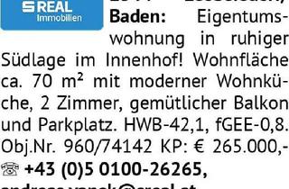 Wohnung kaufen in 2544 Leobersdorf, 2544 Leobersdorf/