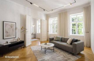 Wohnung kaufen in Strozzigasse, 1080 Wien, Stil-Altbauwohnung in Innenhoflage nebst Neubaugasse an der Grenze 7./ 8. Bezirk