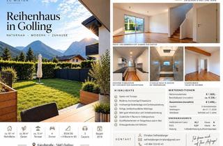 Haus mieten in 5440 Golling an der Salzach, Modernes Reihenhaus mit Garten und Terrasse in Golling