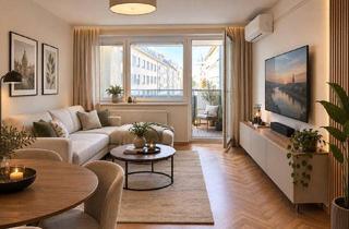 Wohnung mieten in 1050 Wien, Stilvolle 2-Zimmer-Wohnung (Praxis auch möglich) mit Loggia, Lift & Klimaanlage in 1050 Wien ab November zu mieten!