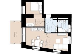 Wohnung mieten in Hauptstraße 32 & 32 a, 8461 Ehrenhausen, Geförderte Altbauwohnung mit Balkon