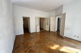 Wohnung kaufen in Jahngasse, 1050 Wien, Gut geschnittene Altbauwohnung mit Balkon in begehrter Lage des 5. Bezirks – großes Potenzial zur individuellen Gestaltung !