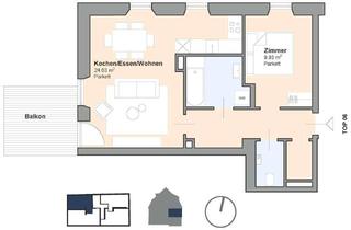 Wohnung mieten in Warnhauserstraße 34 - 37, 8073 Feldkirchen bei Graz, Lichtdurchflutete Wohnung im Altbauflair und Balkon Ihr persönliches Refugium in Feldkirchen bei Graz