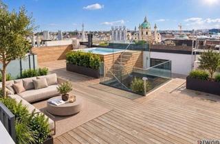 Penthouse kaufen in 1010 Wien, Ring-Penthouse mit Traumblick, Pool und Sauna | 1.Min zur Oper und Kärntnerstr. | 2.Min zum Burggarten