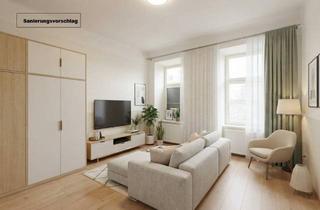 Wohnung kaufen in Hannovermarkt, 1200 Wien, **Hannovermarkt** Sanierungsbedürftige 3-Zimmer Altbauwohnung - mit Balkonoption - Airbnb