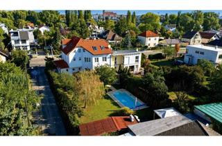 Haus kaufen in 1210 Wien, Beheizter Salzwasser-Pool, Sauna, Weinkeller: Großzügiges Familienhaus mit Südgarten in Ruhelage an der Alten Donau