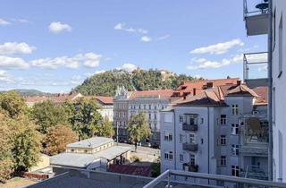 Wohnung kaufen in Lendplatz, 8020 Graz, Traumhaft Schöne und Gut Aufgeteilte 3 Zimmerwohnung mit Zwei Balkone und Blick auf den Uhrturm