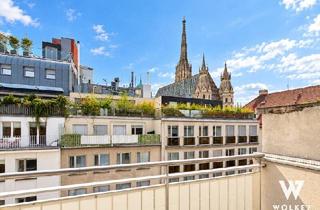 Wohnung kaufen in Hoher Markt, 1010 Wien, RARITÄT IM HERZEN DES 1. BEZIRKS – Terrasse mit Stephansdom-Blick & viel Potenzial | U1, U3 | Hoher Markt