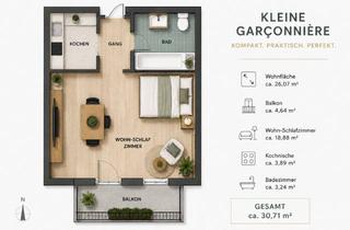 Wohnung kaufen in 6020 Innsbruck, INNSBRUCK - Garconnière mit Südbalkon in zentraler Lage nahe der Klinik