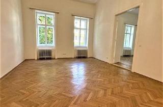 Wohnung mieten in Möllwaldplatz, 1040 Wien, U1-TAUBSTUMMENGASSE, gepflegte 70 m2 Altbau, Wohnküche, 1 Zimmer, Duschbad, Parketten, 1. Liftstock, Hofruhelage, Möllwaldplatz
